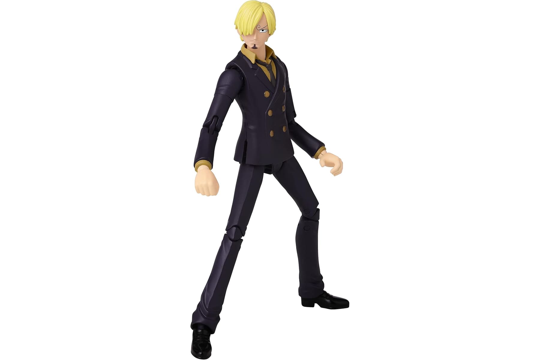BANDAI – Anime Heroes – One Piece Figur – Lorenor Zorro 17 cm Three Sword Style – Offizielle Lizenz One Piece – Bewegliche Manga Figur Zorro 3 Schwerter – Spielzeug für Kinder ab 4 Jahren – 37052