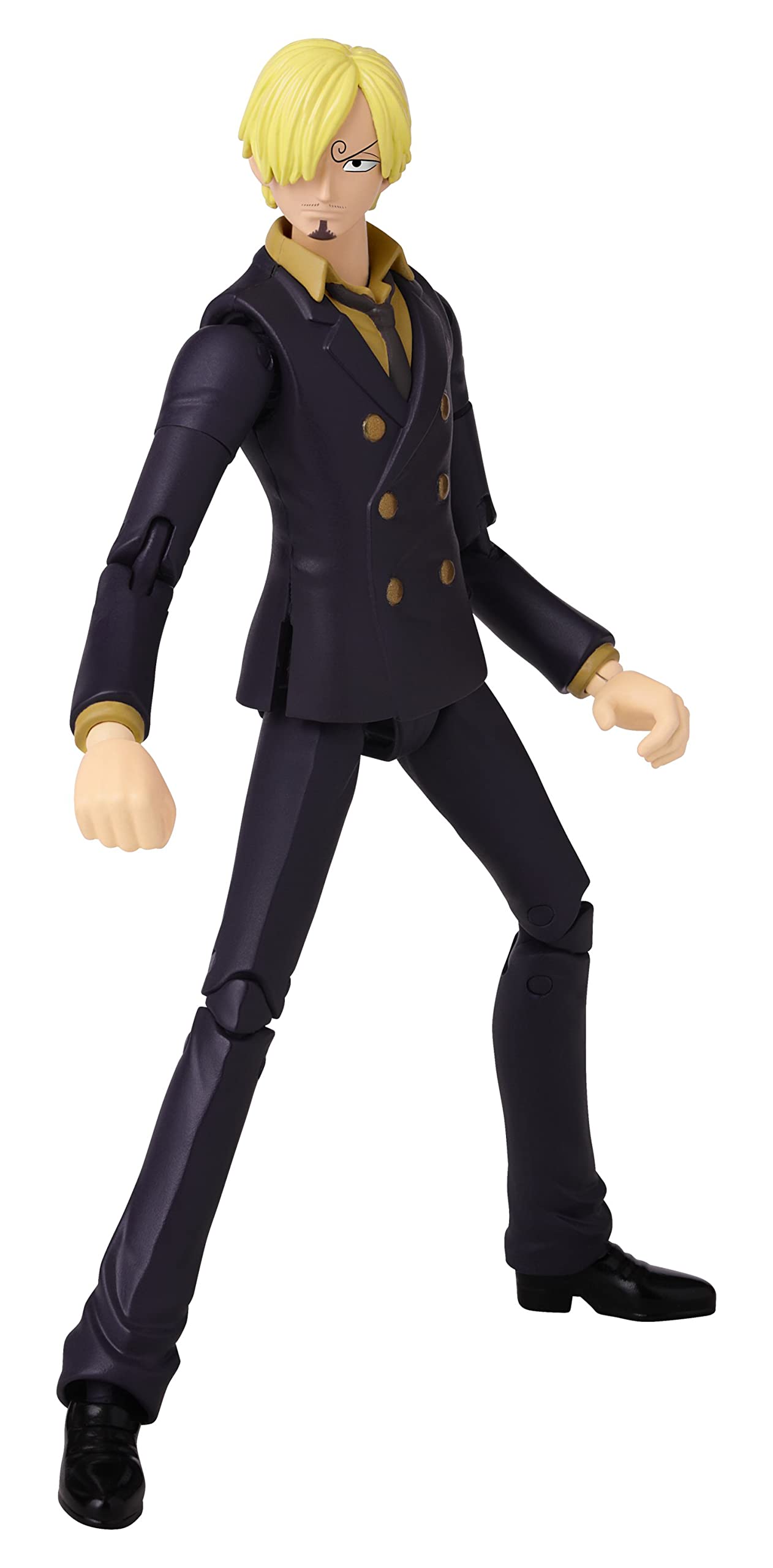 BANDAI – Anime Heroes – One Piece Figur – Lorenor Zorro 17 cm Three Sword Style – Offizielle Lizenz One Piece – Bewegliche Manga Figur Zorro 3 Schwerter – Spielzeug für Kinder ab 4 Jahren – 37052