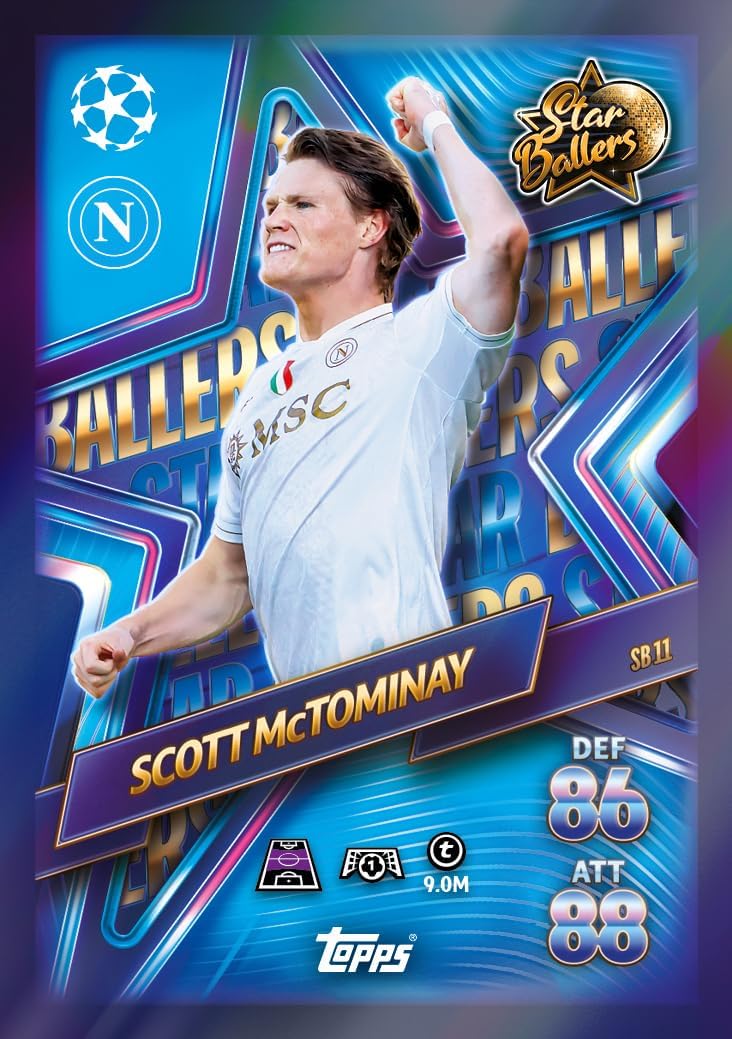 Topps UCC Match Attax 2025/26 - Update Eco Pack #2 - Star Ballers - enthält 41 Cards, darunter 16 Exklusive Star-Baller-Cards und eine Supreme Talent LE