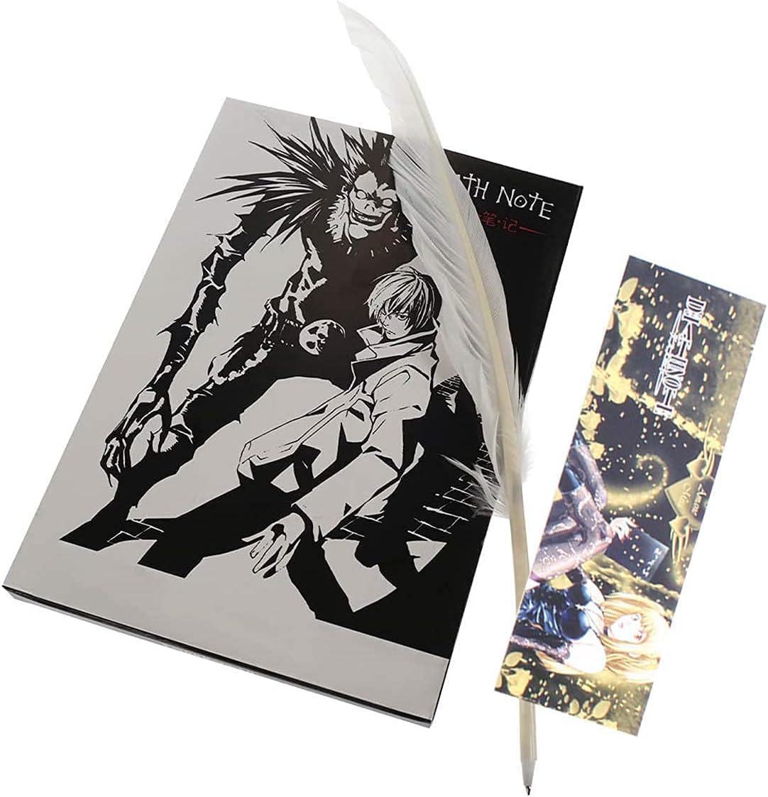 Death Note-Notizbuch mit Federstift, Mode-Anime-Thema Death Note-Cosplay-Notizbuch, Kann als Tagebuch und Notizbuch verwendet werden…
