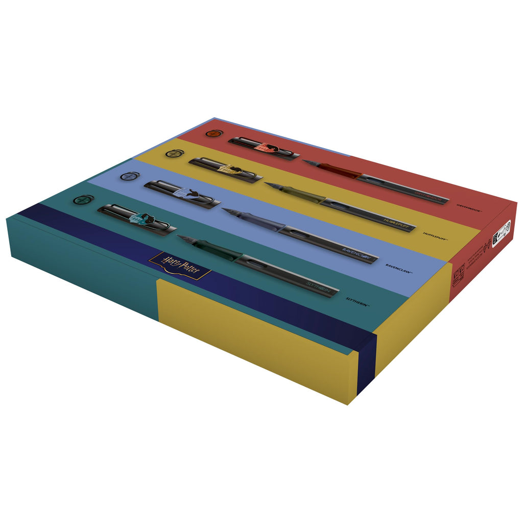 Lamy safari Harry Potter Gryffindor™ Füller – Special Edition Füllhalter mit Wappen des Hauses - Stahlfeder in Strichbreite M – mit ergonomischen Griff – inkl. Tintenpatrone T10 blau – Rechtshänder