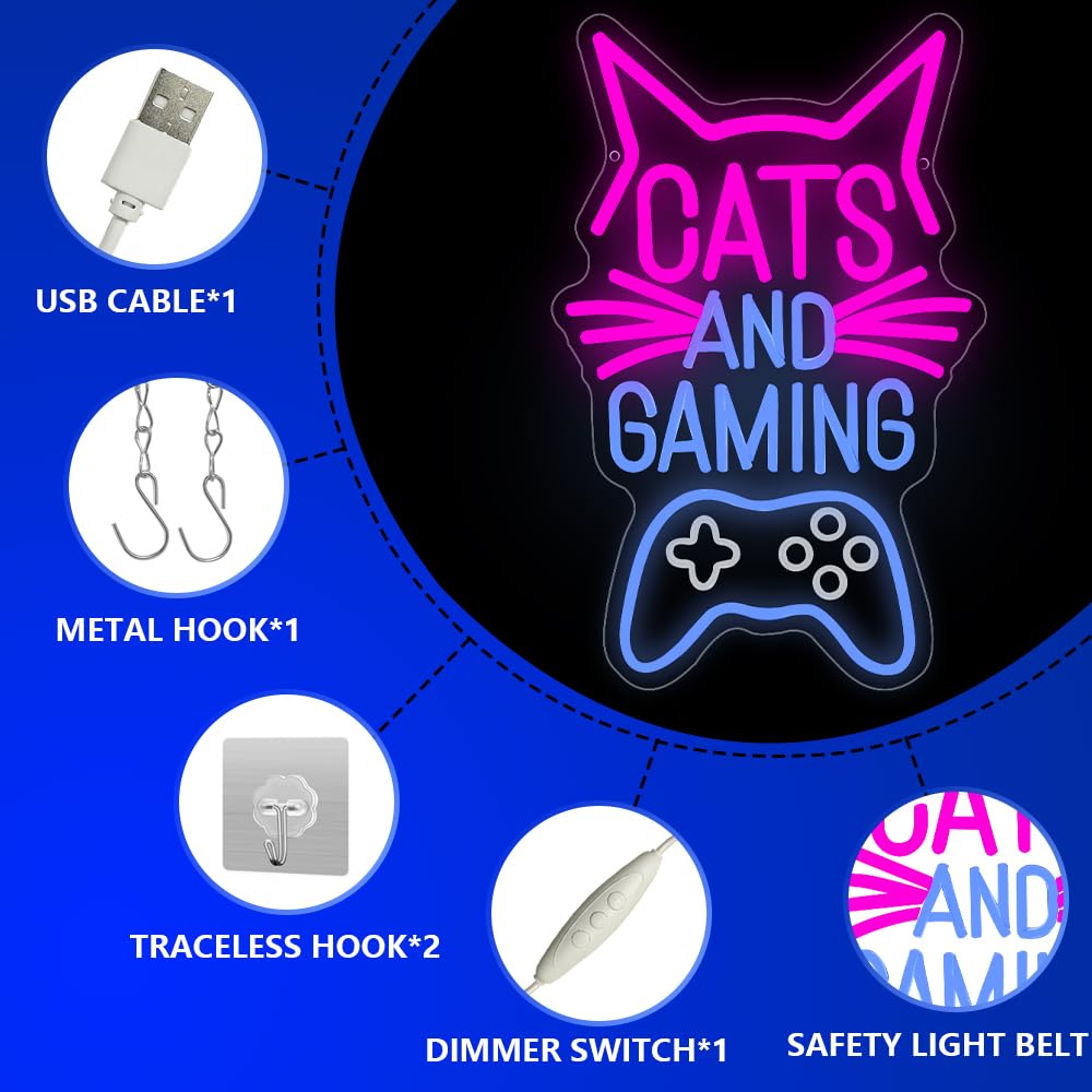 Gaming-Zone Neonschild, Spielplatz für Jugendliche, Neonschild, Dekoration für Spielzimmer, LED, Neon, Spiel, Geschenk für Jungen und Kinder