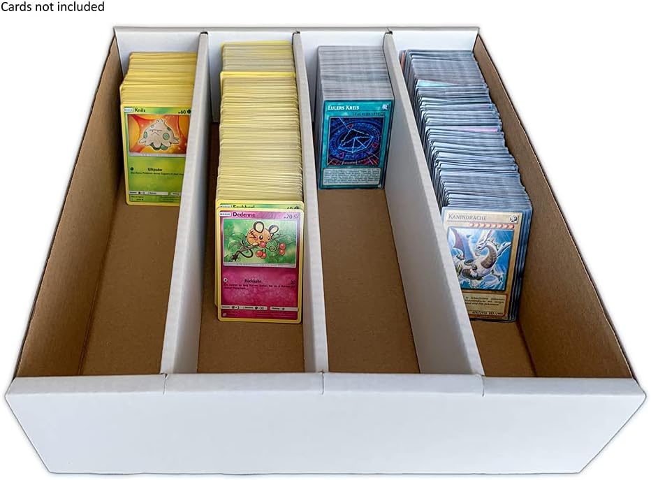 Arkero-G Storage Box Aufbewahrungsbox/Sammelkarten Kiste für 4000 Karten wie Magic, Pokemon, Yugioh Monster Papp-Karton