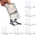 12 Stück Mini Kartenständer Display Ständer – Verstellbarer Acryl Display Ständer für Trading Cards, Graded Cards, PSA Karten, Baseballkarten und Sammelkarten