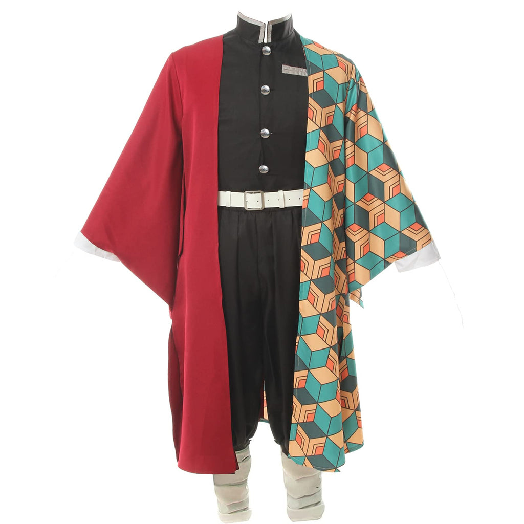 Fiamll Tanjirou Zenitsu Giyuu Cosplay Kostüm für Japanischer Anime Kimono demon cosplay Outfit Halloween Kostüm