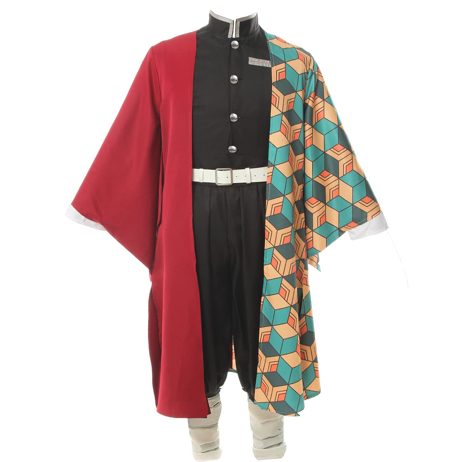Fiamll Tanjirou Zenitsu Giyuu Cosplay Kostüm für Japanischer Anime Kimono demon cosplay Outfit Halloween Kostüm