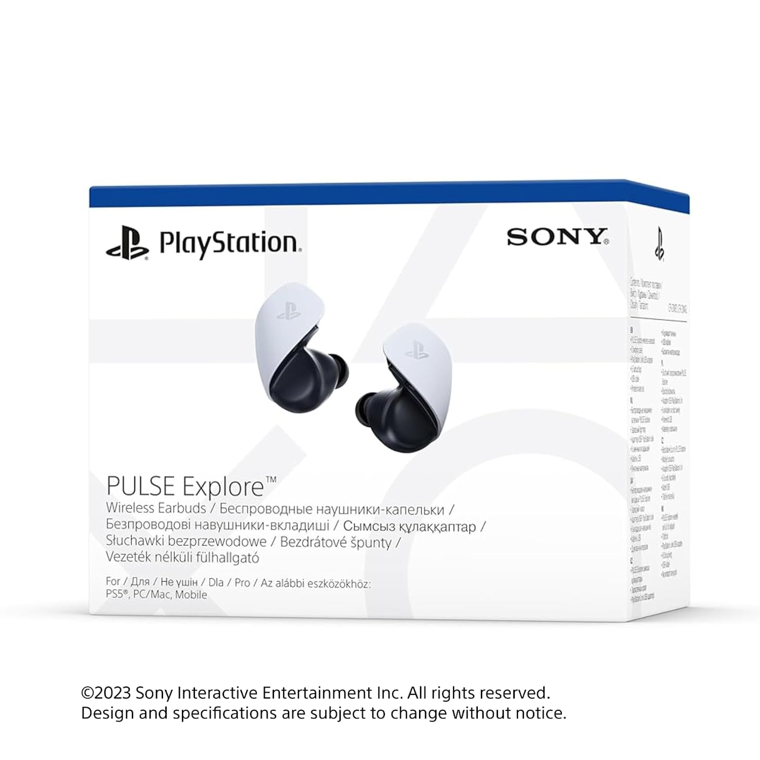 Sony Pulse Explore Kabellose Kopfhörer, In-Ear-Kopfhörer, Bluetooth, Schwarz, Weiß