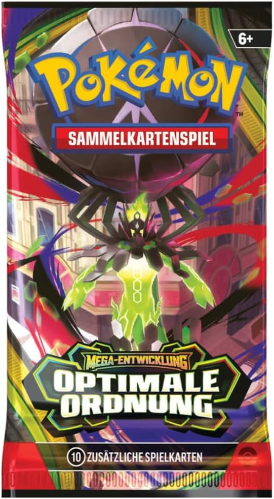 1x Pokémon ME03 Booster – Mega-Entwicklung: Optimale Ordnung Deutsch, Sammelkarten Booster Pack, Original Versiegelt +Heartglobal Versandschutz