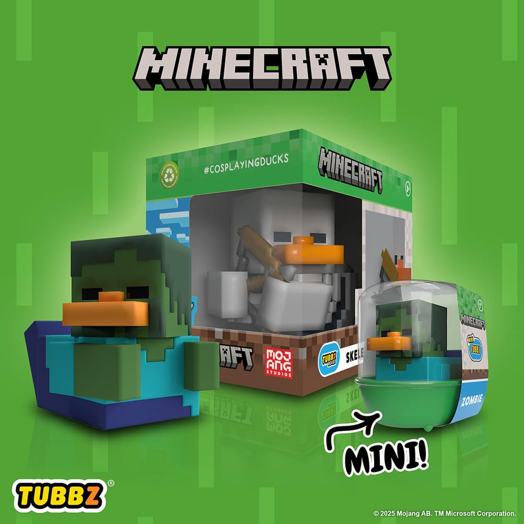 TUBBZ Erste Ausgabe Steve Sammler-Vinyl-Gummientenfigur - Offizielles Minecraft Merchandise - Filme & Videospiele