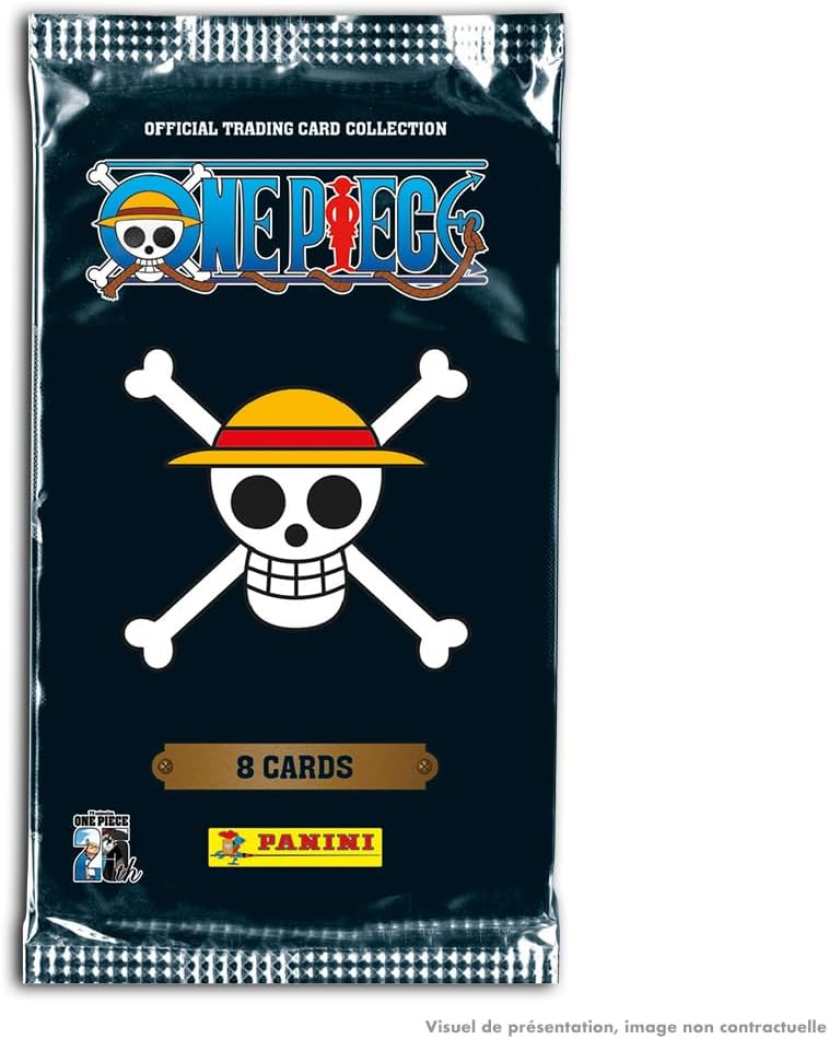 Panini One Piece Trading Cards 25. Geburtstag, Blisterverpackung, 5 Hüllen + 2 Karten, limitierte Auflage, 004897KBF5