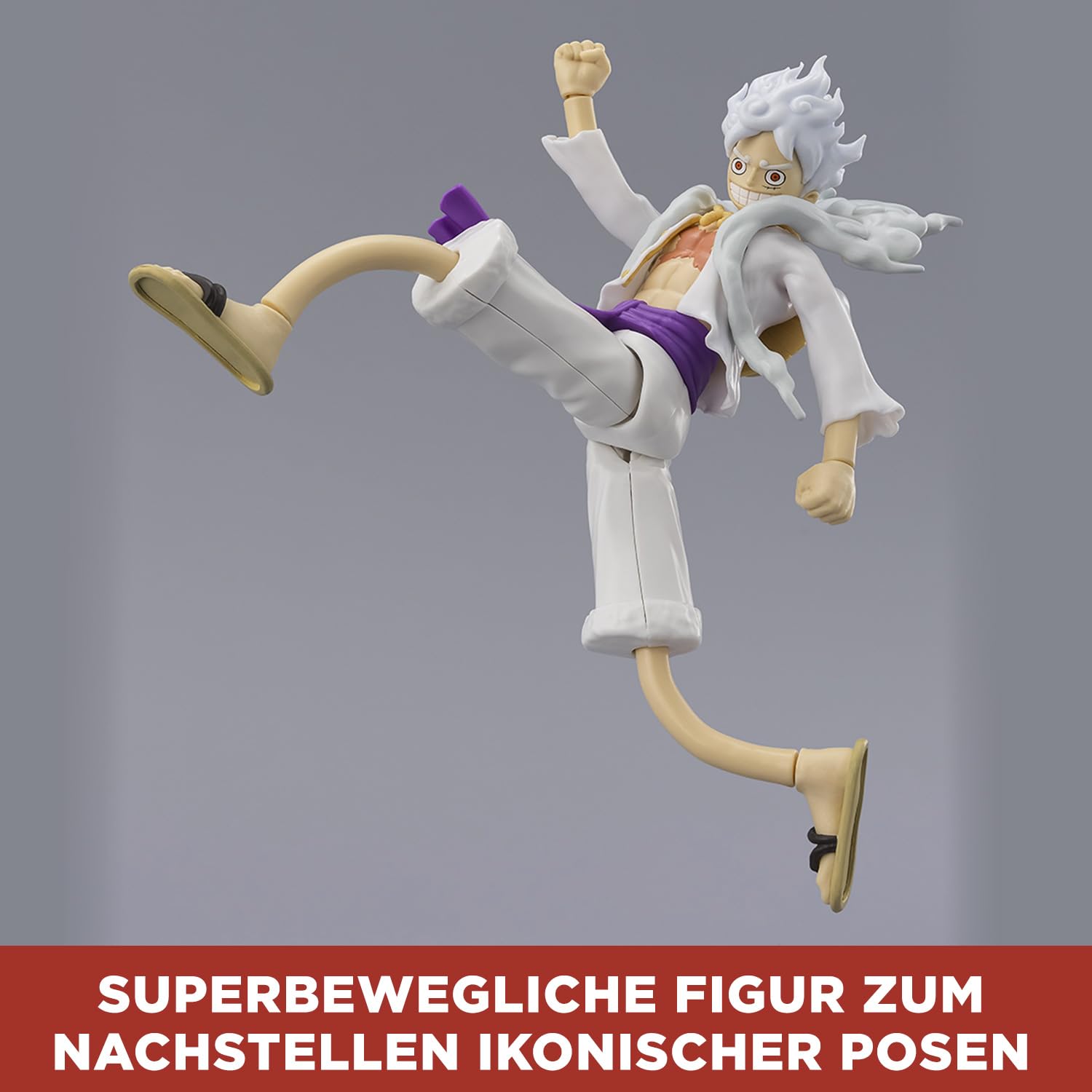 BANDAI – Anime Heroes – One Piece Figur – Lorenor Zorro 17 cm Three Sword Style – Offizielle Lizenz One Piece – Bewegliche Manga Figur Zorro 3 Schwerter – Spielzeug für Kinder ab 4 Jahren – 37052