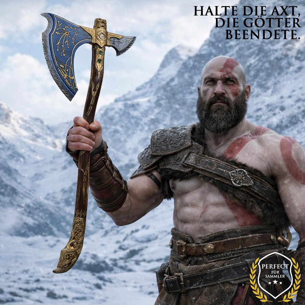 God of War Leviathan Axt | Chaosklingen | Kratos Blades of Chaos Replik | Ragnarök Gaming Deko