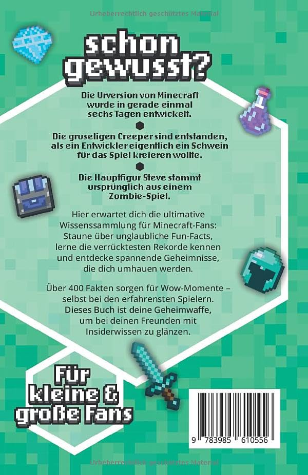 Unnützes Wissen für Minecrafter – Die inoffizielle Sammlung: Unglaubliche & spannende Fakten zum Videospiel | Das ultimative Buch & Geschenk für Minecrafter