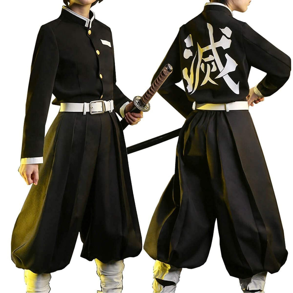 Fiamll Tanjirou Zenitsu Giyuu Cosplay Kostüm für Japanischer Anime Kimono demon cosplay Outfit Halloween Kostüm
