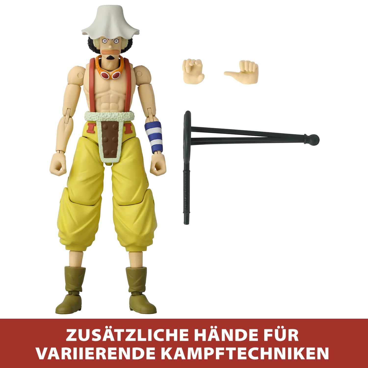 BANDAI – Anime Heroes – One Piece Figur – Lorenor Zorro 17 cm Three Sword Style – Offizielle Lizenz One Piece – Bewegliche Manga Figur Zorro 3 Schwerter – Spielzeug für Kinder ab 4 Jahren – 37052