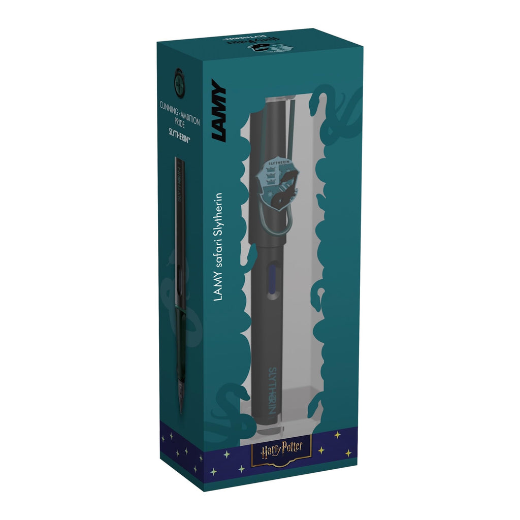 Lamy safari Harry Potter Gryffindor™ Füller – Special Edition Füllhalter mit Wappen des Hauses - Stahlfeder in Strichbreite M – mit ergonomischen Griff – inkl. Tintenpatrone T10 blau – Rechtshänder