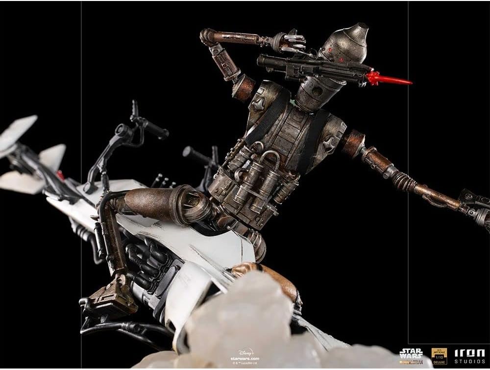 Iron Studios Deluxe BDS: Disney Star Wars The Mandalorian - IG-11 and The Child Art Scale Polystone Statue (1/10) (LUCSWR47021-10)