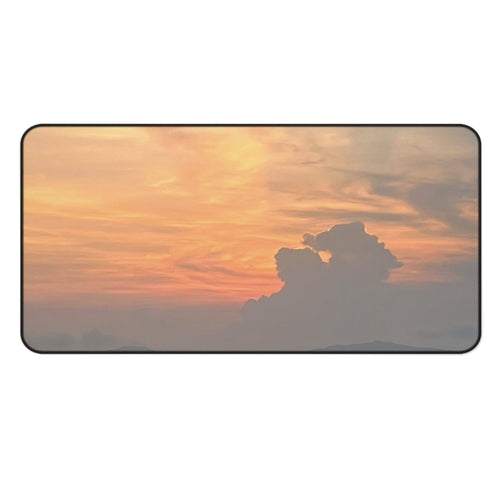 Golden Horizon Desk Mat – Stilvolle Schreibtischunterlage für Gaming und Büro