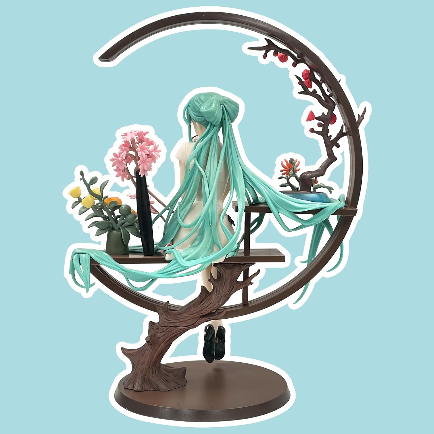 Hatsune Miku Figur, Hatsune Miku Figuren 30cm, Hatsune Miku Figuren Cartoon Charakter Statue für Desktop Dekoration, Hatsune Miku Geburtstag Geschenk