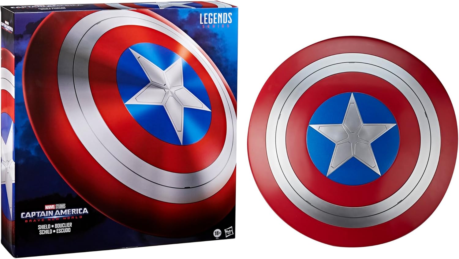 Marvel Legends Series Captain America Schild, Rollenspielarktikel für Erwachsene