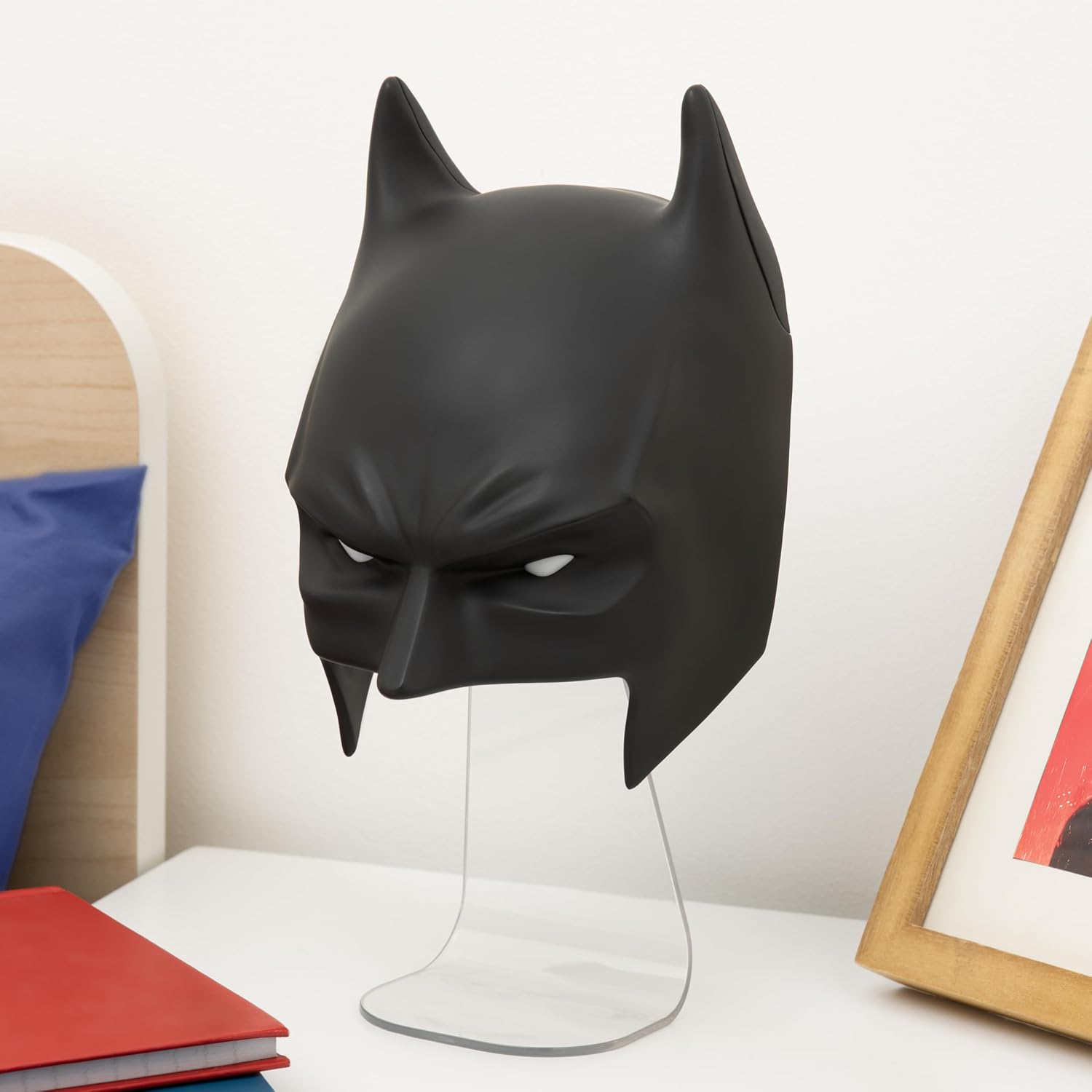 Paladone Batman-Maskenleuchte, wandmontierbare oder freistehende LED-Lampe, offizielles Lizenzprodukt von DC Comics für Schlafzimmer, Man Cave, Zuhause und Sammler