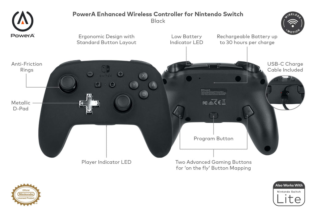 PowerA Enhanced Wireless Controller for Nintendo Switch - Peely, Fortnite, Nintendo Switch - OLED Model, Nintendo Switch Lite, Gamepad, Game Controller, Bluetooth Controller, Officially Licensed