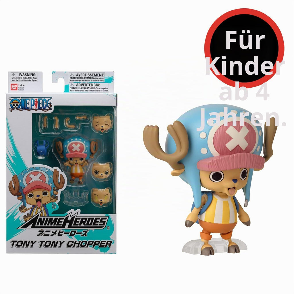 BANDAI – Anime Heroes – One Piece Figur – Lorenor Zorro 17 cm Three Sword Style – Offizielle Lizenz One Piece – Bewegliche Manga Figur Zorro 3 Schwerter – Spielzeug für Kinder ab 4 Jahren – 37052