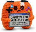 Lustige Geschenke für Männer & Teenager - Gehäkelter Gamecontroller als Gamer Geschenk, Anti Stress Kuscheltier, Zocker Geburtstagsgeschenk & Gaming Deko