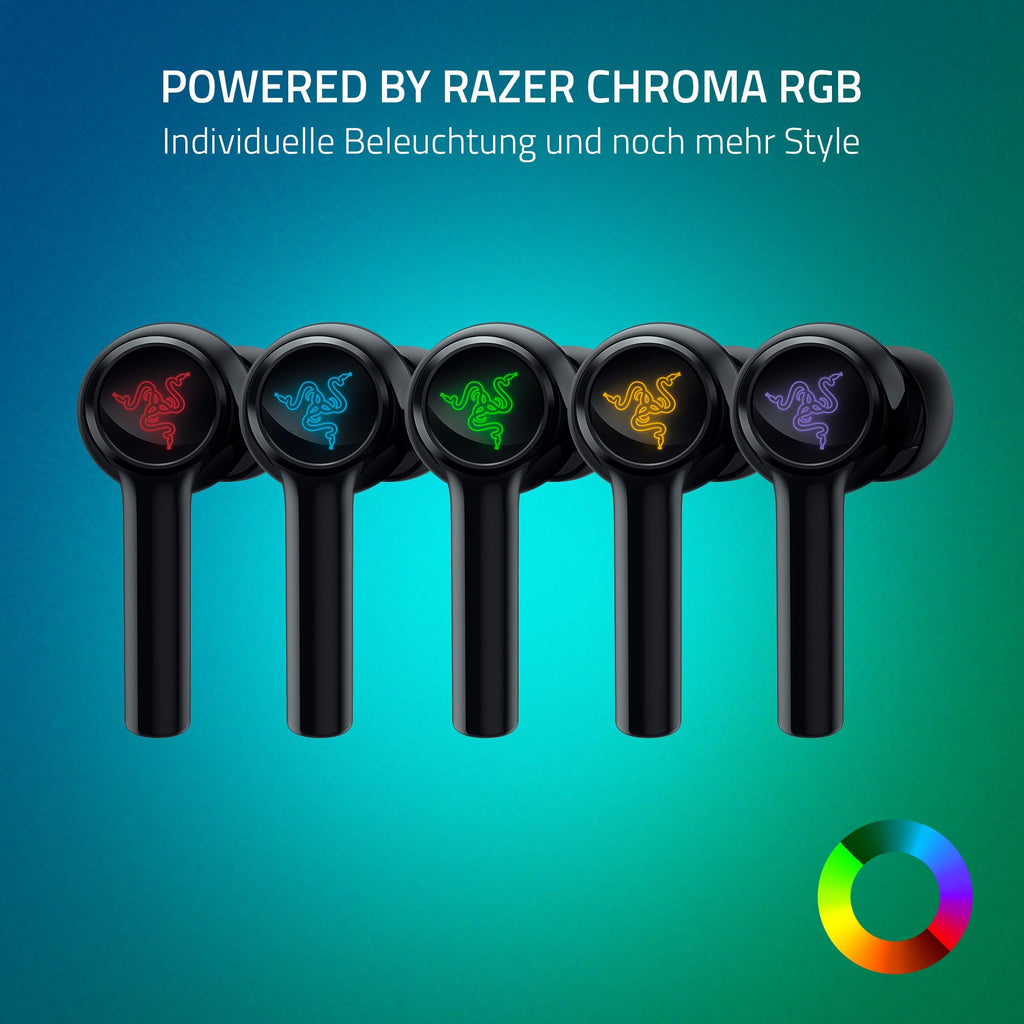 Razer Hammerhead HyperSpeed - Drahtlose Multiplattform-Gaming in ear Kopfhörer für Xbox (True Wireless Gaming Earbuds mit HyperSpeed Wireless & Bluetooth 5.3, Chroma RGB) Schwarz