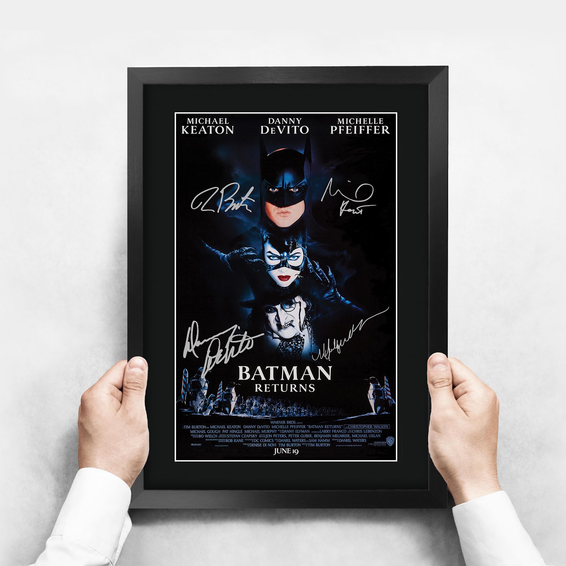 HWC Trading A3 FR The Batman Movie Poster Collection The Cast Signed Gift Printed Autogramm Film Gifts Print Photo Picture Display