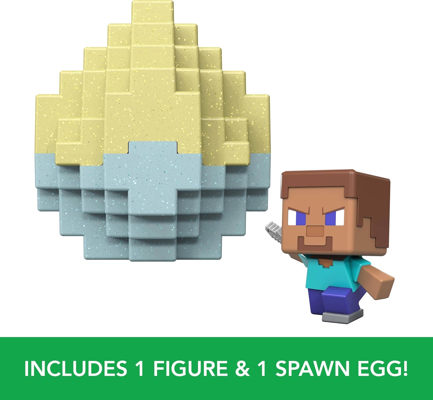 Mattel Minecraft Mini Mode Spawn Egg with Surprise Mini Figure Inspired A Minecraft Movie for Kids, Collectors & Fans (Characters May Vary)