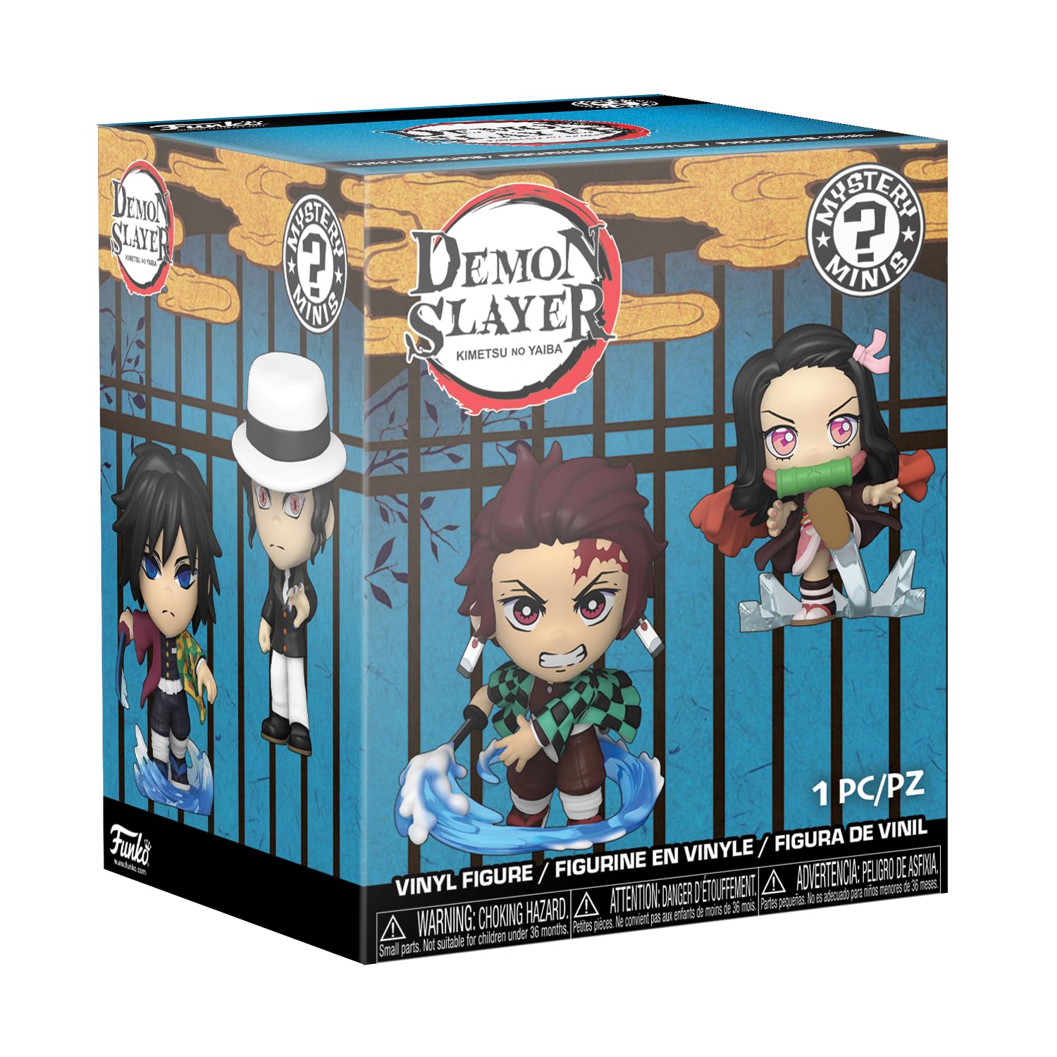 Funko Mystery Mini - Demon Slayer - 1 of 12 to Collect - Styles Vary- Vinyl-Sammelfigur - Geschenkidee - Offizielle Handelswaren - Spielzeug Für Kinder und Erwachsene - Anime Fans und Display
