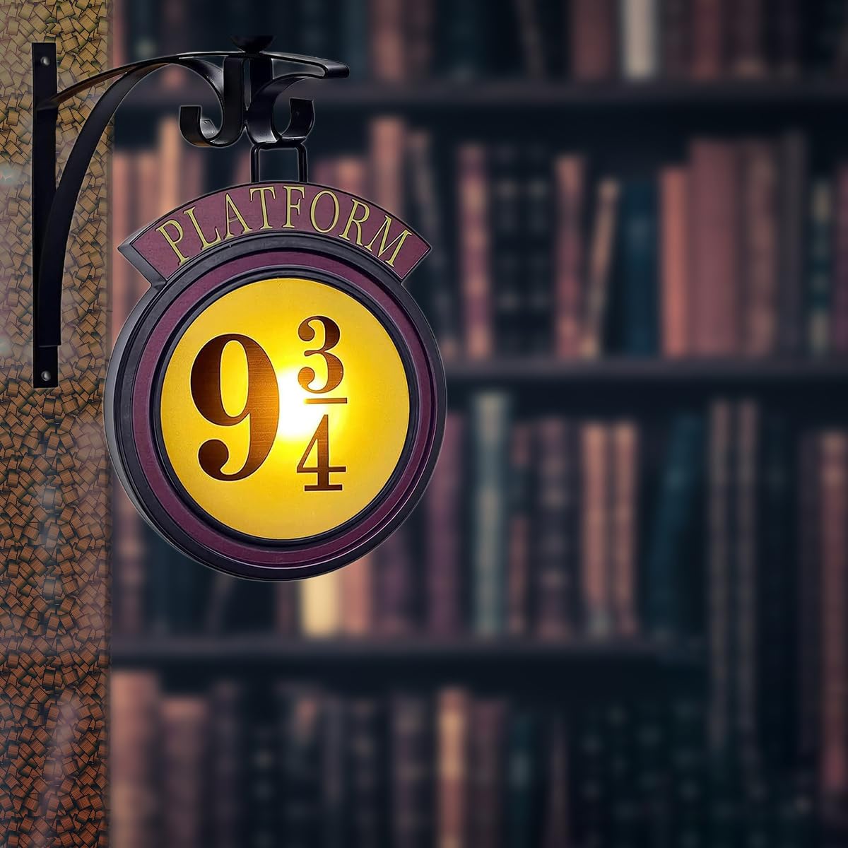 Filmfiguren-Nachtlicht zur Wandmontage, 9 3/4-Nachtlicht, Kinder-Nachtlicht zur Wandmontage, Wohnzimmerdekoration, Kinderzimmerdekoration, Geschenk für Filmliebhaber