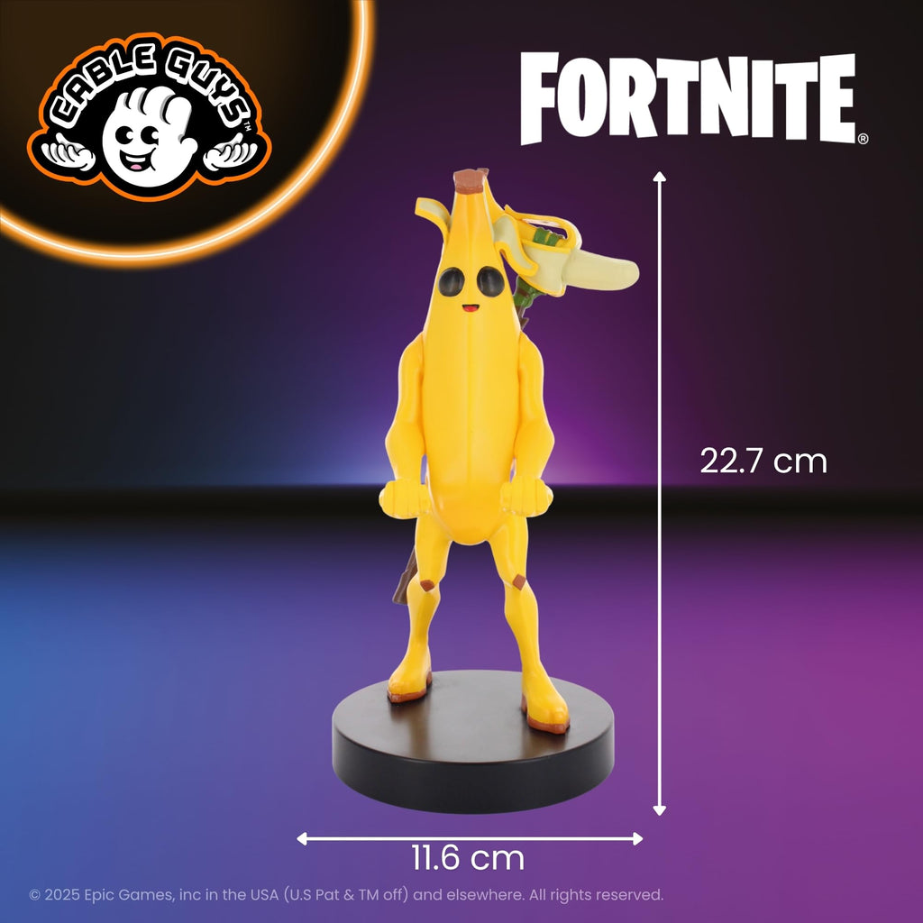 Cableguys Fortnite Peely Controller Halter & Handy Ständer - Gaming Zubehör für Zimmer und Schreibtisch-Setup, Ständer Kompatibel mit Xbox-, PlayStation- & den meisten Standard-Controllern