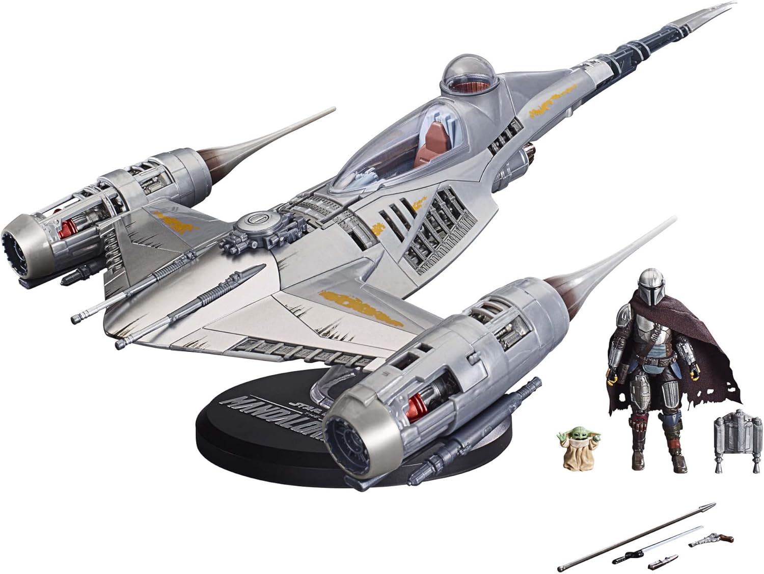 Hasbro Star Wars The Vintage Collection Mandalorian's N-1 Starfighter, Action-Figur (9,5 cm) und Fahrzeug zu The Mandalorian