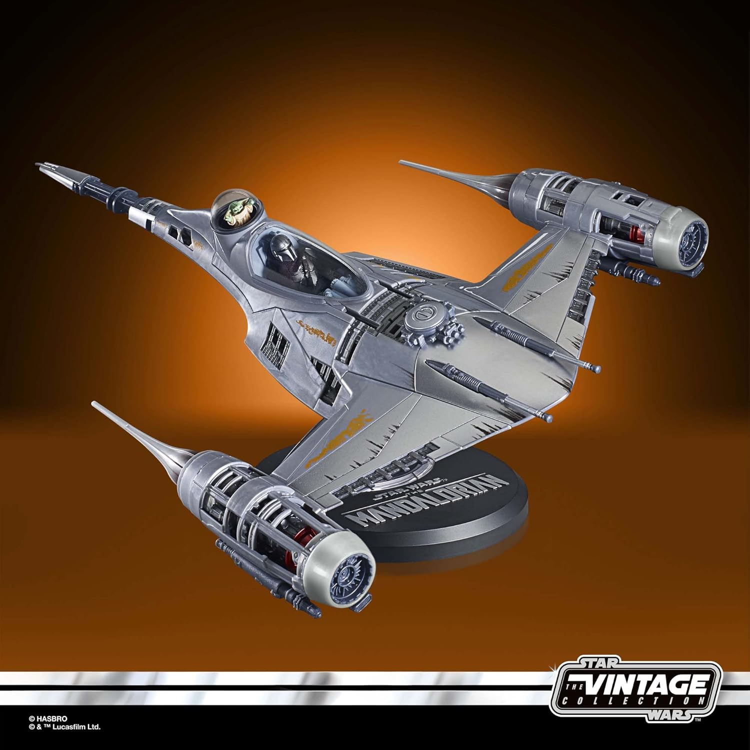 Hasbro Star Wars The Vintage Collection Mandalorian's N-1 Starfighter, Action-Figur (9,5 cm) und Fahrzeug zu The Mandalorian