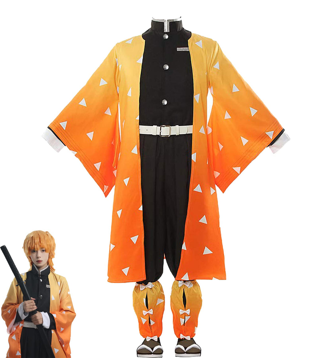 Fiamll Tanjirou Zenitsu Giyuu Cosplay Kostüm für Japanischer Anime Kimono demon cosplay Outfit Halloween Kostüm