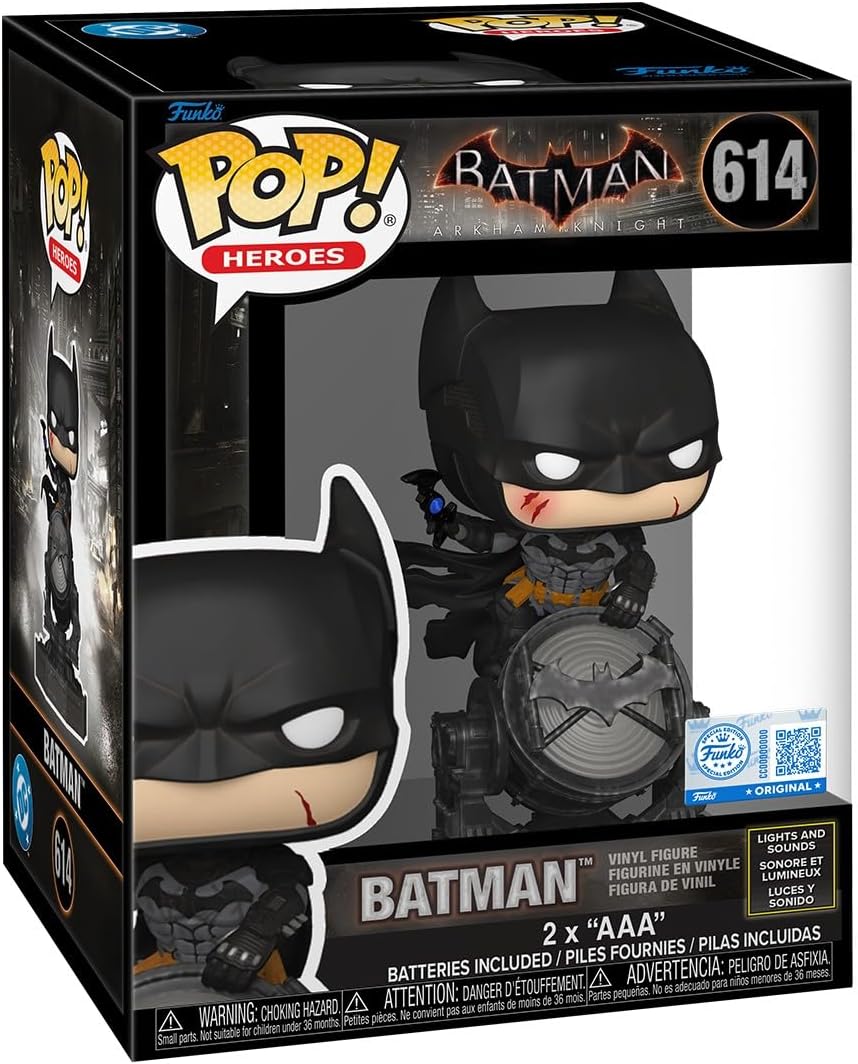 🦇 Funko POP! Premium SFX DC Heroes – Batman (Arkham Knight) mit Licht & Sound