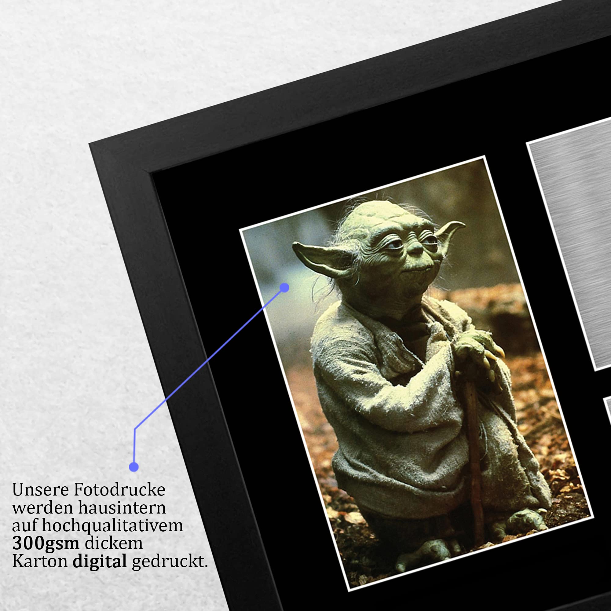 HWC Trading Frank Oz A4 Gerahmte Signiert Gedruckt Autogramme Bild Druck-Fotoanzeige Geschenk Für Star Wars Yoda Filmfans