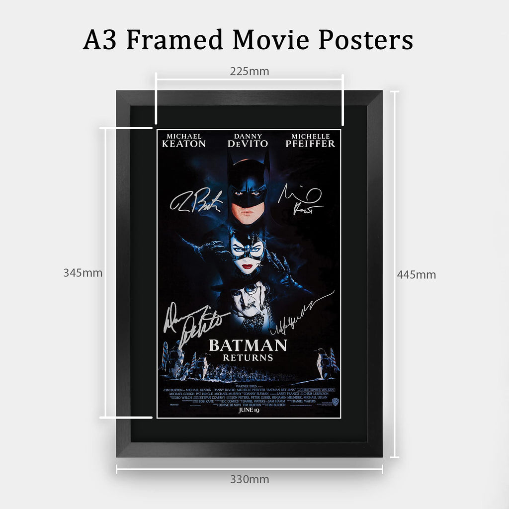 HWC Trading A3 FR The Batman Movie Poster Collection The Cast Signed Gift Printed Autogramm Film Gifts Print Photo Picture Display