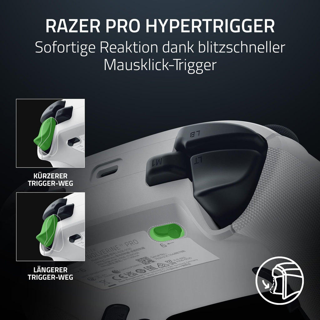 Razer Wolverine V3 Pro - Kabelloser Esports Controller für Xbox & PC (HyperSpeed Wireless, Mecha Tactile Action Buttons, Anti-Drift Hall Effect Analog Sticks, haptische Vibrationen) Schwarz