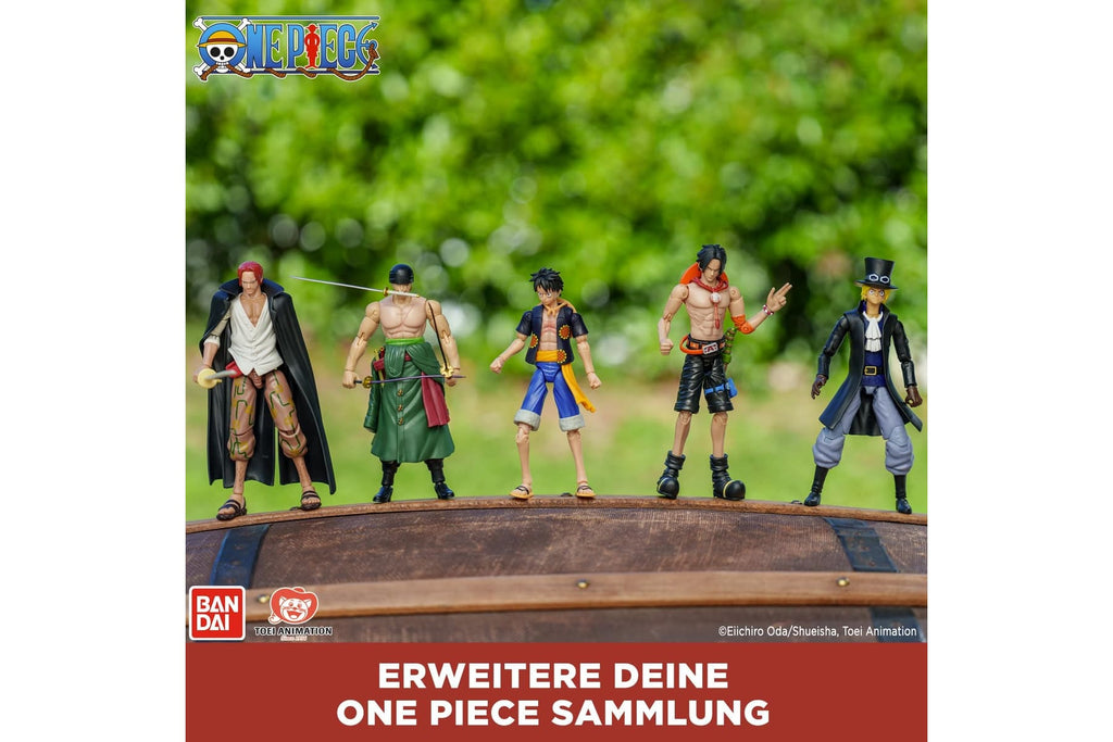 BANDAI – Anime Heroes – One Piece Figur – Lorenor Zorro 17 cm Three Sword Style – Offizielle Lizenz One Piece – Bewegliche Manga Figur Zorro 3 Schwerter – Spielzeug für Kinder ab 4 Jahren – 37052