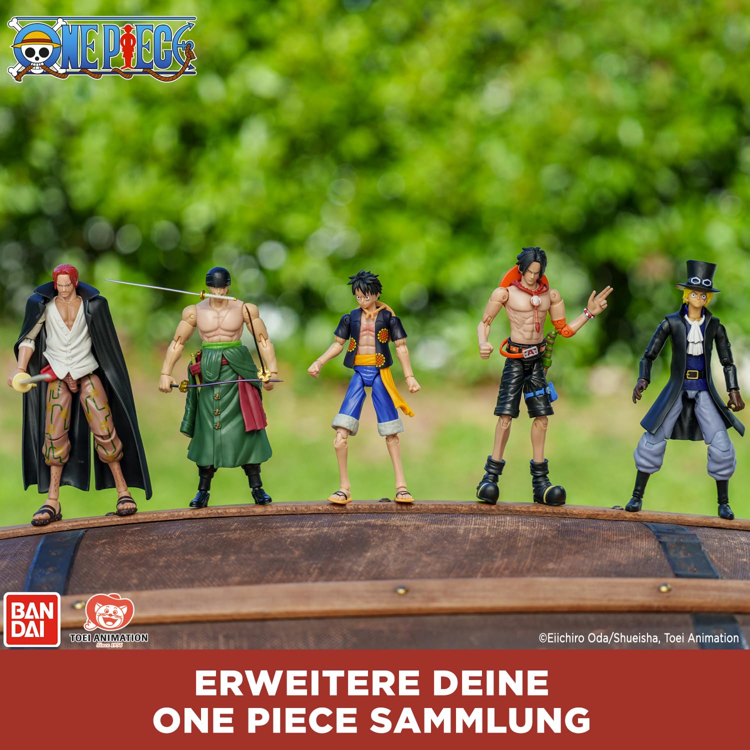BANDAI – Anime Heroes – One Piece Figur – Lorenor Zorro 17 cm Three Sword Style – Offizielle Lizenz One Piece – Bewegliche Manga Figur Zorro 3 Schwerter – Spielzeug für Kinder ab 4 Jahren – 37052