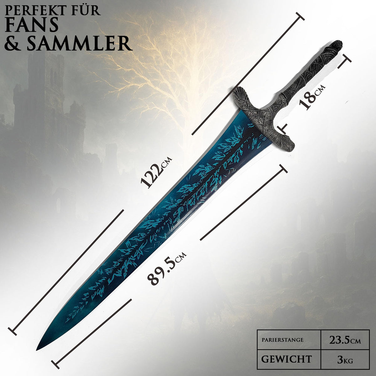 Elden Ring Schwert & Katana Repliken | Gamer Sword | Sammlerschwert & Cosplay Gamer Merch Zubehör Spiel | Fans und Cosplay