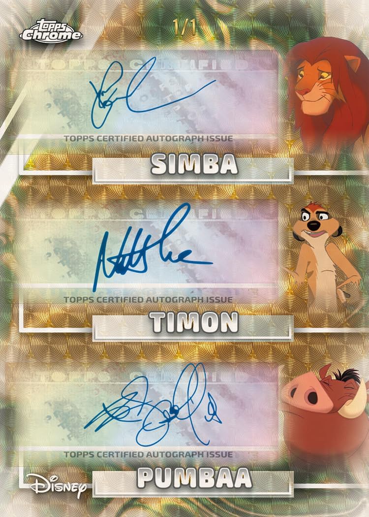 Topps 2026 Chrome® Disney - Value Box (4 Karten pro Packung, 8 Packungen pro Box Finde 2 exklusive Raywave-Parallelen im Inneren!)