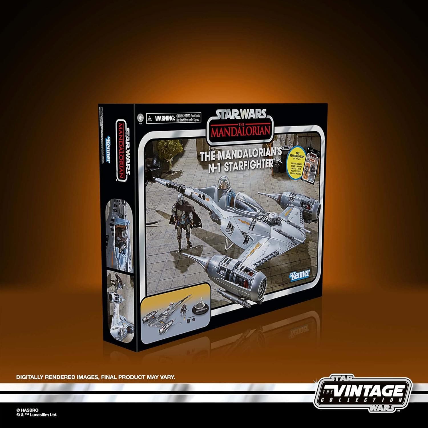 Hasbro Star Wars The Vintage Collection Mandalorian's N-1 Starfighter, Action-Figur (9,5 cm) und Fahrzeug zu The Mandalorian