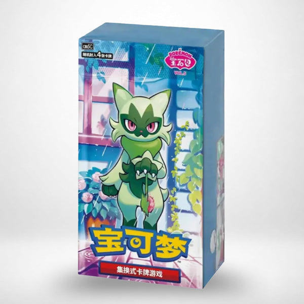 Pokémon Gem Pack Vol. 5 CBB5C – Vereinfachte chinesische Version – 18 Booster mit 4 Karten – Booster Box neu und versiegelt – Pokémon-Karten TCG