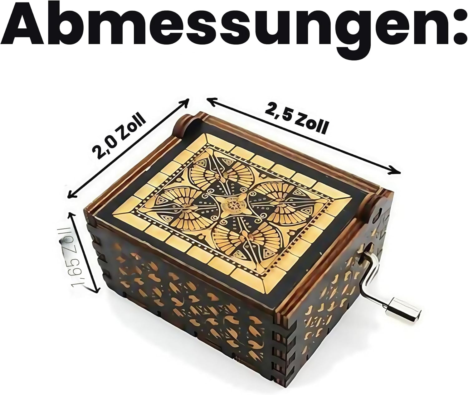 Attack on Titan Spieluhr Spielzeug Holz Handkurbel Gravur Vintage Holz Spieluhr Geburtstag Halloween Weihnachten Valentinstag Geschenk