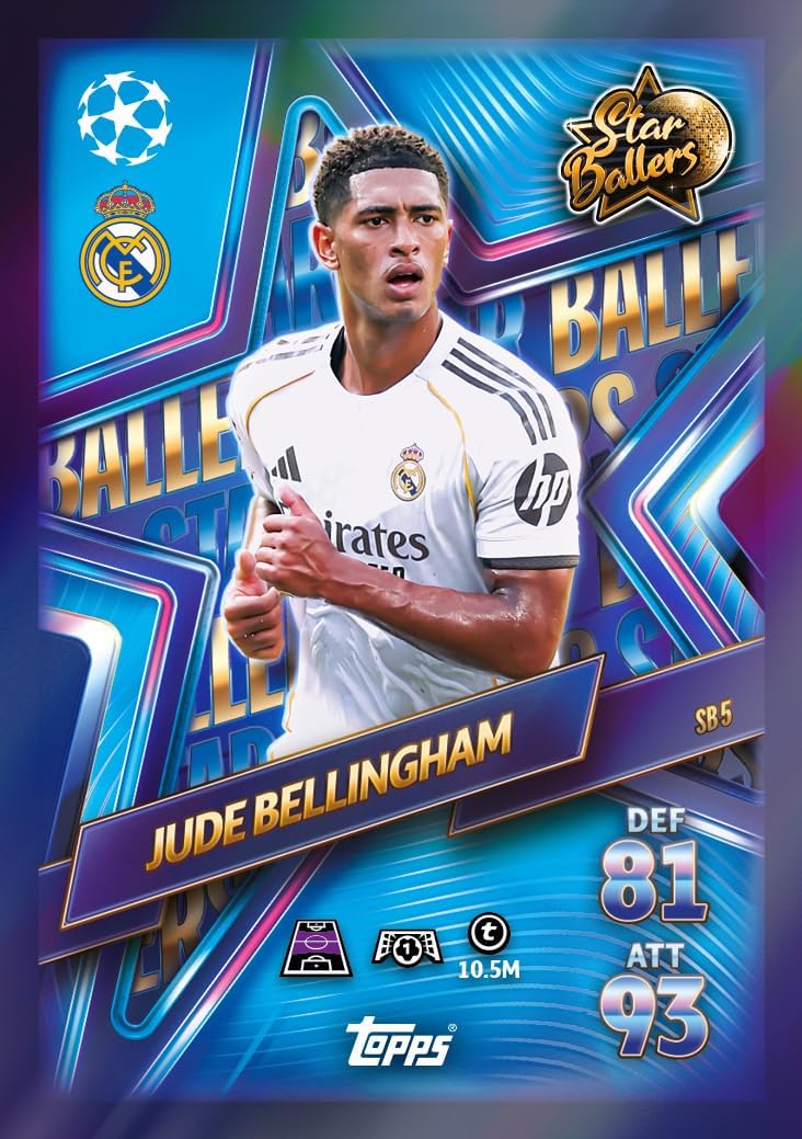 Topps UCC Match Attax 2025/26 - Update Eco Pack #2 - Star Ballers - enthält 41 Cards, darunter 16 Exklusive Star-Baller-Cards und eine Supreme Talent LE