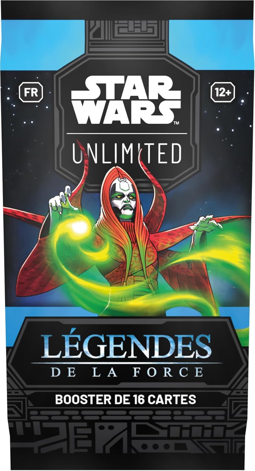 Asmodee FFG – Star Wars: Unlimited Sammelkartenspiel – Legenden der Macht – Booster mit 16 Karten – für Erwachsene und Kinder, ab 12 Jahren, für 2+ Spieler – französische Version